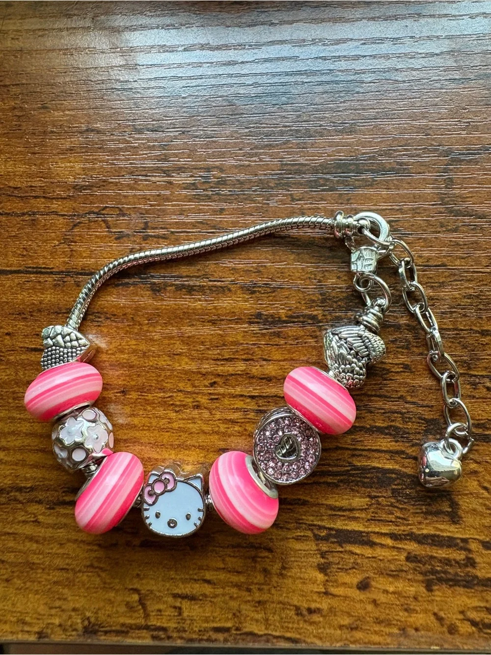 Pink Hello Kitty Charm Bracelet